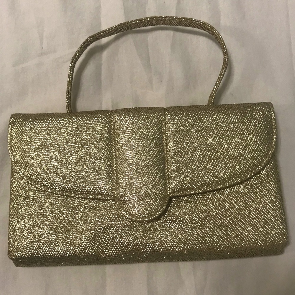 Vintage Sparkling Gold Clutch Purse